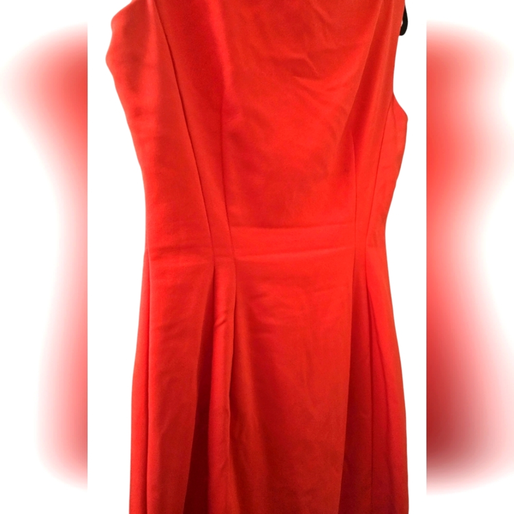 EUC | Zara Trafaluc | Coral red | Short dress | Lined | Scoop Neckline | Size: L - Picture 5 of 10